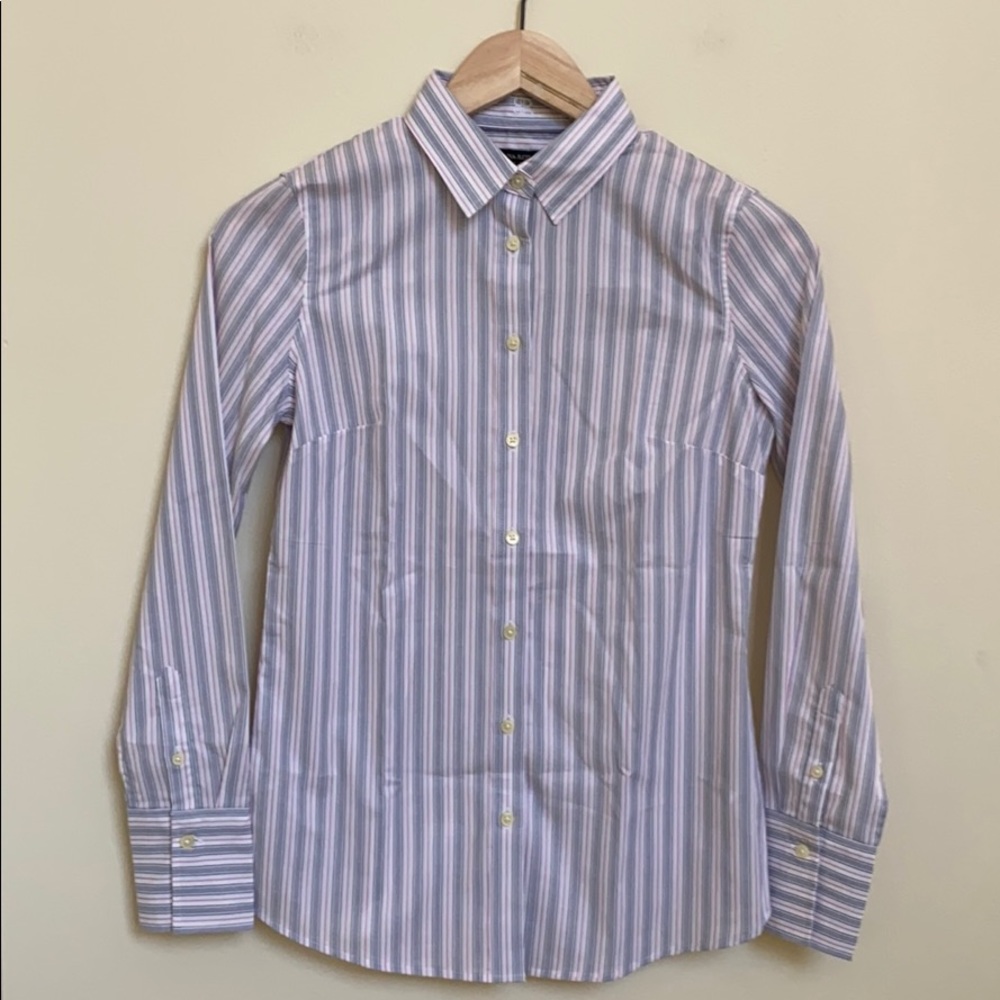 BR Riley Slim Fit Striped Dress Shirt